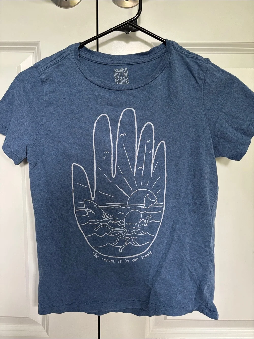 Gymboree Blue Graphic Girls' Swim Cover Tee